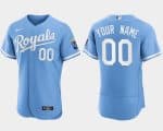 Kansas City Royals Custom Blue Stitched Jersey