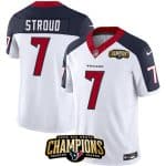 Houston Texans #7 C.J. Stroud White Navy 2023 F.U.S.E. Vapor Untouchable Limited Stitched Jersey
