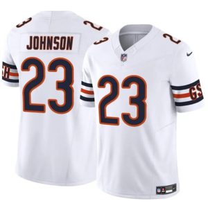 Chicago Bears #23 Roschon Johnson White 2023 F.U.S.E. Vapor Stitched Jersey