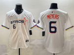Houston Astros #6 Jake Meyers White 2025 City Connect Limited Stitched Jersey