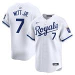Kansas City Royals #7 Bobby Witt Jr. White 2024 Home Limited Stitched Jersey