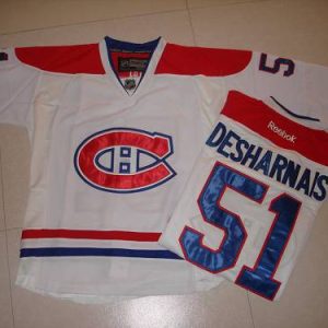 Canadiens #51 David Desharnais White New CH Stitched Jersey