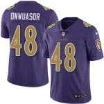 Baltimore Ravens #48 Patrick Onwuasor Purple Color Rush Jersey