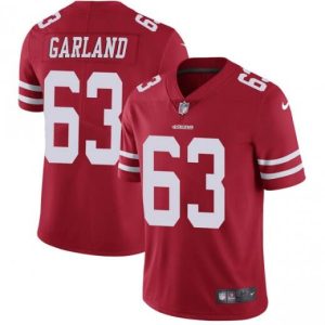 San Francisco 49ers #63 Ben Garland Red Vapor Untouchable Limited Stitched Jersey