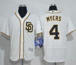 Padres #4 Wil Myers White Flexbase Authentic Collection Stitched Jersey