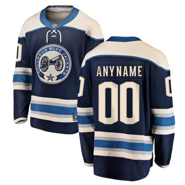 Columbus Blue Jackets Blue Alternate Breakaway Custom Jersey