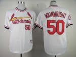 Cardinals #50 Adam Wainwright White 1982 Turn Back The Clock Stitched Jersey