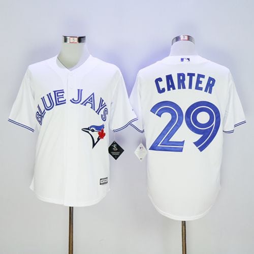 Blue Jays #29 Joe Carter White New Cool Base Stitched Jersey