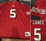 San Francisco 49ers Customized Red Throwback Stitched Limited NFL Jersey