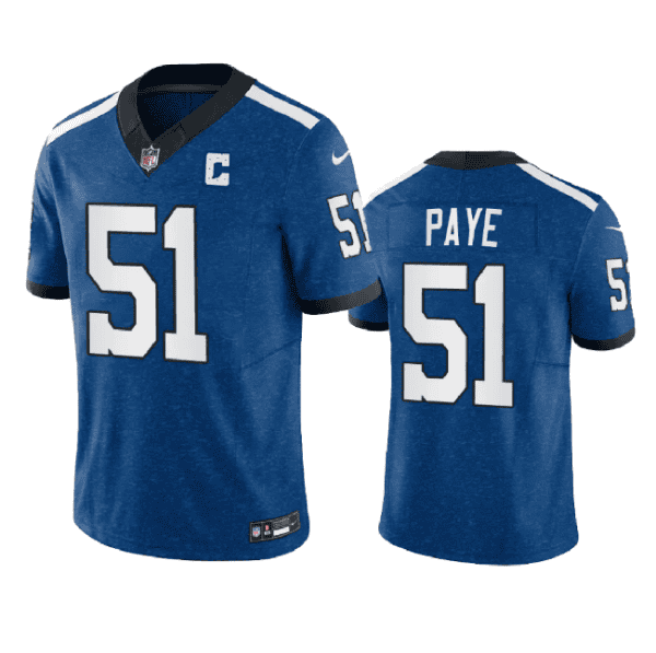 Indianapolis Colts #51 Kwity Paye Indiana Nights Royal 2023 F.U.S.E. Indiana Nights Limited Stitched Jersey