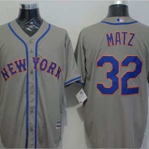 Mets #32 Steven Matz Grey New Cool Base Stitched Jersey