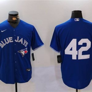 Toronto Blue Jays #42 Jackie Robinson Blue Cool Base Stitched Jersey