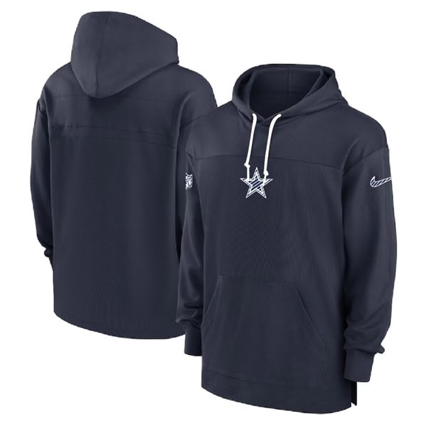 Dallas Cowboys Navy Performance Pullover Hoodie