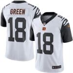 Bengals #18 A.J. Green White Stitched Limited Rush Nike Jersey