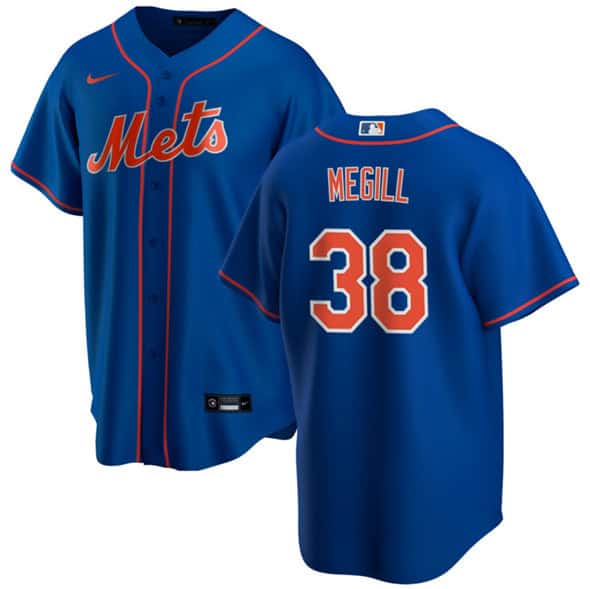 New York Mets #38 Tylor Megill Royal Cool Base Stitched Jersey