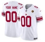 New York Giants Custom White 2023 F.U.S.E. With John Madden Patch Vapor Limited Stitched Jersey