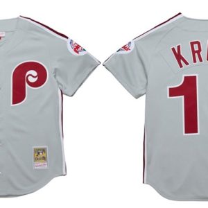 Philadelphia Phillies #11 John Kruk Grey 1989 Stitched Jersey