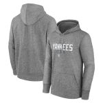 New York Yankees Gray Pregame Performance Pullover Hoodie