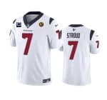 Houston Texans #7 C.J. Stroud White 2023 F.U.S.E. With 1-Star C Patch John Madden Patch Vapor Limited Stitched Jersey