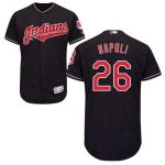 Indians #26 Mike Napoli Navy Blue Flexbase Authentic Collection Stitched Jersey
