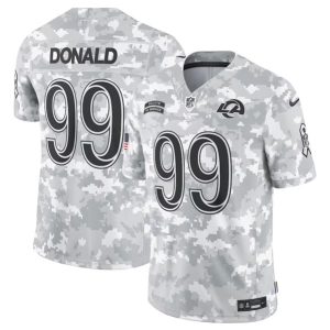 Los Angeles Rams #99 Aaron Donald Arctic Camo 2024 F.U.S.E. Salute To Service Limited Stitched Jersey