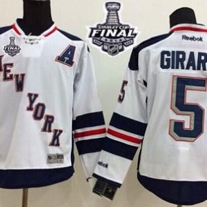 Rangers #5 Dan Girardi White 2014 Stadium Series With Stanley Cup Finals Stitched Jersey