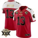 San Francisco 49ers #13 Brock Purdy Red Gold Super Bowl XXIX Patch Limited Stitched Jersey