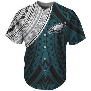 Philadelphia Eagles Green Baseball Jersey