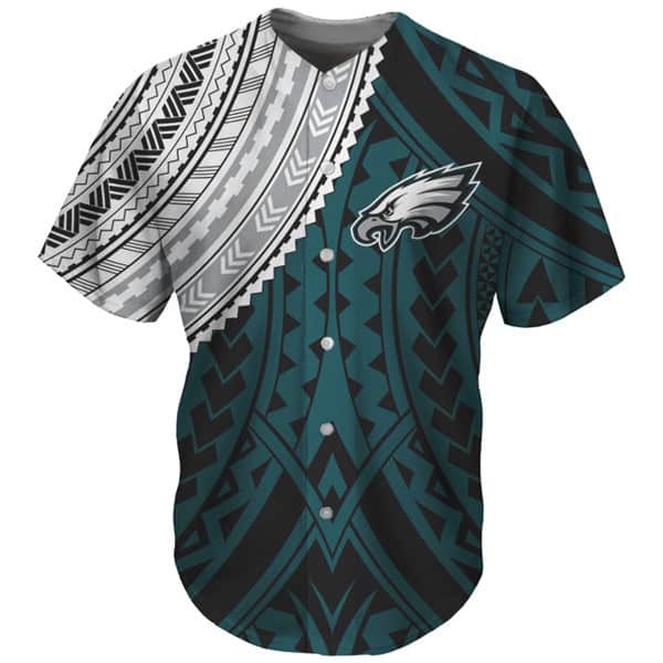 Philadelphia Eagles Green Baseball Jersey