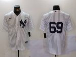 New York Yankees #69 Manny Fresh White Cool Base Stitched Jersey