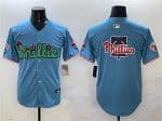 Philadelphia Phillies Team Big Logo Light Blue Phanatic Limited Stitched Jersey