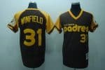 Mitchell And Ness Padres #31 Dave Winfield Stitched Coffee Throwback Jersey