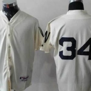 Nationals #34 Bryce Harper Cream 1924 Turn Back The Clock Stitched Jersey