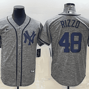 New York Yankees #48 Anthony Rizzo Grey Cool Base Stitched Jersey