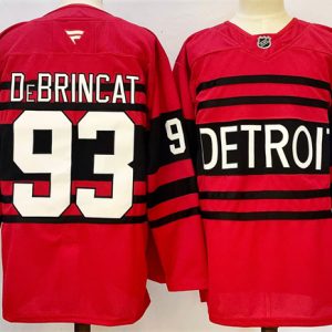 Detroit Red Wings #93 Alex DeBrincat Red 2024-25 Reverse Retro Stitched Jersey