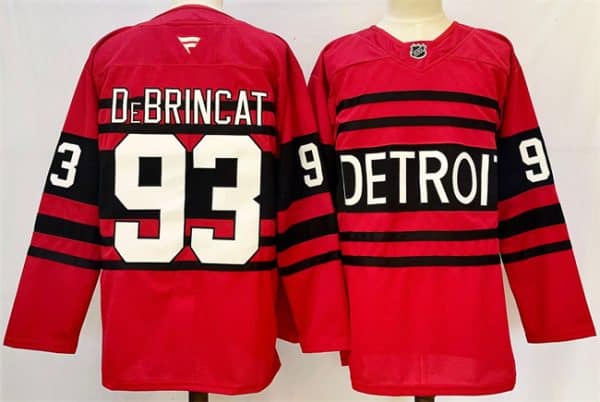 Detroit Red Wings #93 Alex DeBrincat Red 2024-25 Reverse Retro Stitched Jersey