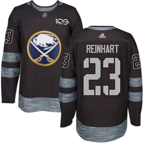 Sabres #23 Sam Reinhart Black 1917-2017 100th Anniversary Stitched Jersey