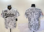 Las Vegas Raiders Blank 2024 Arctic Camo Salute To Service Stitched Jersey