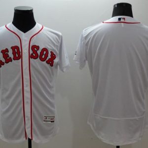 Red Sox Blank White Flexbase Authentic Collection Stitched Jersey