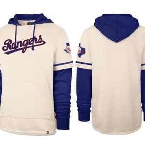 Texas Rangers Cream Pullover Hoodie