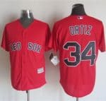 Red Sox #34 David Ortiz Red New Cool Base Stitched Jersey