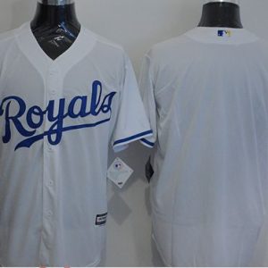 Royals Blank White New Cool Base Stitched Jersey