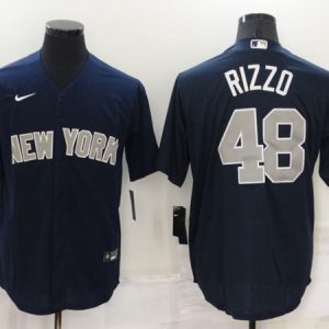 New York Yankees #48 Anthony Rizzo Navy Cool Base Stitched Jersey