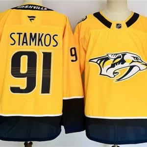 Nashville Predators #91 Steven Stamkos Gold 2024-25 Home Stitched Jersey