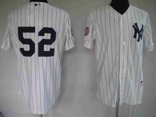 Yankees #52 C.C. Sabathia Stitched White Jersey