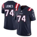 New England Patriots #74 Caleb Jones Navy 2025 F.U.S.E. Vapor Limited Stitched Jersey