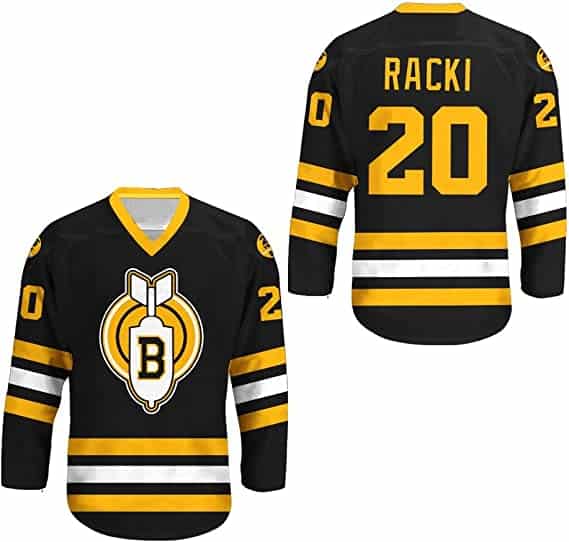 Thunder Bay Bombers #20 Carl Racki Black Stitched Jersey