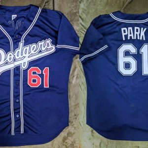 Los Angeles Dodgers #61 Chan Ho Park Blue Cool Base Stitched Jersey