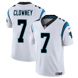 Carolina Panthers #7 Jadeveon Clowney White Vapor Limited Stitched Jersey