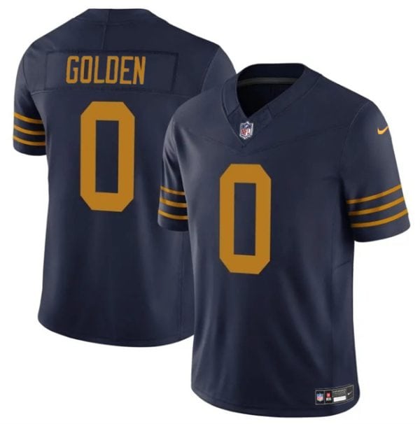Green Bay Packers #0 Matthew Golden Navy The 1923 Classic Vapor F.U.S.E. Limited Football Stitched Jersey